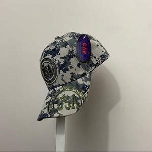 Patriotic Cap USA Adjustable Embroidered  Camo